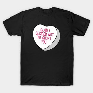 Funny Candy Heart Ghost T-Shirt